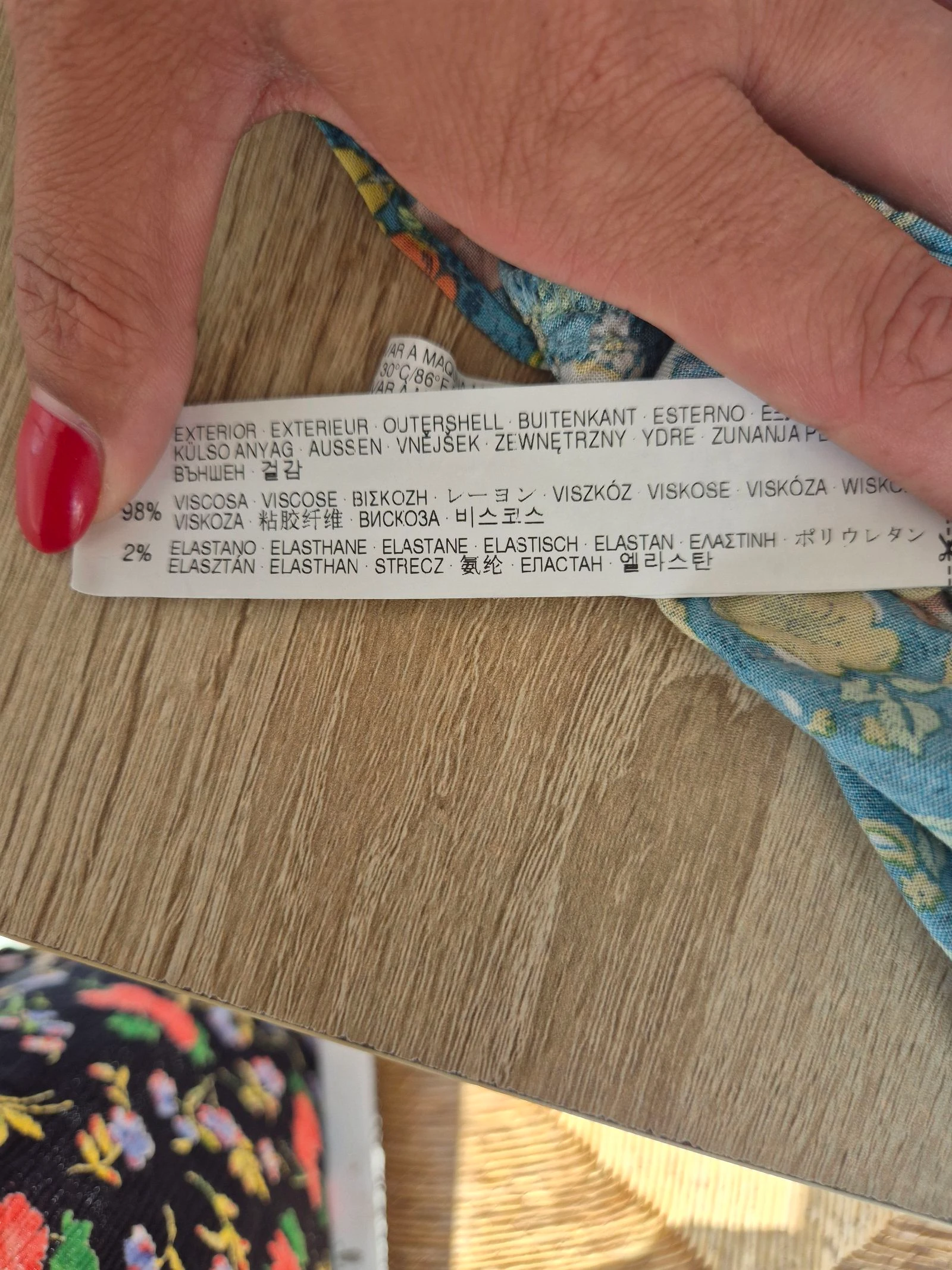 Vestido bustier Zara Trafaluc P 36 floral azul verde com babado boêmio verão viscose – photo 8